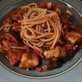 ゆかりんうーばー's cooksnap of when they made トマト缶で◎なすツナのトマトソースパスタ.