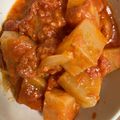 手抜きクック's cooksnap of when they made チキンと大根のトマトクリーム煮.