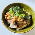 azbjbn's cooksnap of when they made 鯖缶納豆丼.