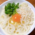 sanahey530's cooksnap of when they made 丸亀製麺風★釜玉うどん☆冷凍うどんで簡単.