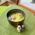キンプリ's cooksnap of when they made 醤油クレソル　レタスとしめじと卵のスープ.