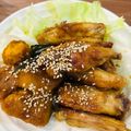 ぶぅチャン♪'s cooksnap of when they made めちゃ旨！甘辛名古屋味チキンスペアリブ.