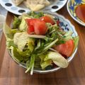 ミアンミアン's cooksnap of when they made 簡単☆水菜とトマトのサラダ.