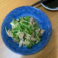 クックO9L1SV☆'s cooksnap of when they made 豚バラ肉と豆苗の豆板醤炒め.