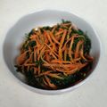 めぐちゃん710's cooksnap of when they made 人参葉っぱのごま和え☺.
