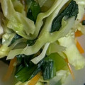 omoti210's cooksnap of when they made 小松菜の炒め物@倉敷市学校給食.