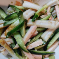 クックVJVT8E☆'s cooksnap of when they made ハムきゅうりちくわの和風サラダ.