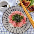 在宅勤務のおじさん's cooksnap of when they made 美味しすぎる☆ネギトロ丼&たれ☆.