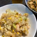 ※koko※'s cooksnap of when they made 簡単！ぷりぷりエビとレタスのチャーハン.