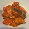yuktab's cooksnap of when they made ナスと鶏胸のトマト煮込み♡パスタにも.