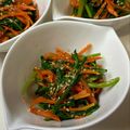 アップイエ's cooksnap of when they made 定番化したい★ルッコラと人参の胡麻和え.