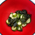 クック3N0VKO☆'s cooksnap of when they made きゅうりとおくらとわかめの酢の物.