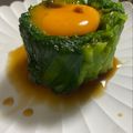 にゃつめ〜's cooksnap of when they made 旨い！ニラの黄身のせ、おひたし.