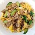 クックYT3MI2☆'s cooksnap of when they made 本格的に作る卵とキュウリと豚肉の炒め.