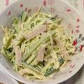 ellie21's cooksnap of when they made キャベツとハムときゅうりのサラダ.