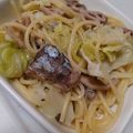 うたのんママ's cooksnap of when they made 白だしで出来る！キャベツのサバ缶パスタ.