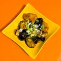 クックX4DXIK☆'s cooksnap of when they made ナスと鶏もも肉の甘酢炒め.