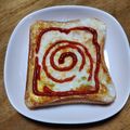 和☆2049's cooksnap of when they made サクっとろーり♪モーニングトースト.