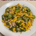 taraking's cooksnap of when they made きゅうりとコーンのツナマヨサラダ.
