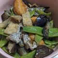 氷室☆蘭's cooksnap of when they made ☆なすび・いんげん・油揚げのいため煮☆.