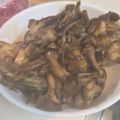 ゆるмαмα's cooksnap of when they made 甘辛味のマイタケ.