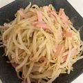 ポムポムポヨコ's cooksnap of when they made レンチン☆もやしとハムのごま和え.