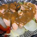yaojun's cooksnap of when they made 鮭のちゃんちゃん焼き（フライパンでOK）.
