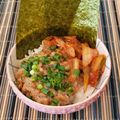 あーこ姐's cooksnap of when they made 私のお昼ご飯～納豆キムチ＋海苔.