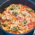 はなでじ's cooksnap of when they made 鶏もも肉のチーズトマトソース煮♪なす入り.