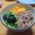 なっさん姫's cooksnap of when they made ✿そぼろ三色丼ぶり✿.