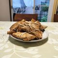 ファンカットさん's cooksnap of when they made 中華ちまき～栗&うずら、竹の皮は代用で♪.