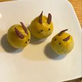 makidala's cooksnap of when they made うさぎのお月見団子風の簡単スイートポテト.
