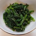 ちゃち's cooksnap of when they made うちの定番♪ほうれん草のごま味噌和え.