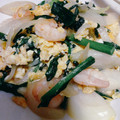 雪02's cooksnap of when they made 簡単美味しい♡エビとニラの卵炒め！.