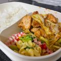 しみず's cooksnap of when they made 鶏もも肉とキャベツの味噌オイスター炒め.