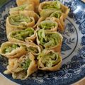 あゆたっくん's cooksnap of when they made １００円つまみ！すしあげのレタスロール.