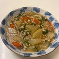 mamicha86's cooksnap of when they made 鶏挽肉と大根のとろとろ煮♡.