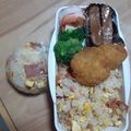 LOVEのこ's cooksnap of when they made ベーコンエッグのおにぎり♪.