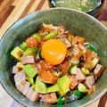 ryu☆ryu's cooksnap of when they made サーモンポキ風どんぶり.