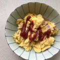 Ruriluru's cooksnap of when they made 簡単☆ハム入りスクランブルエッグ ♡.