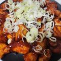 ヤータロ's cooksnap of when they made 鶏ムネ肉の簡単！旨辛！ヤンニョムチキン.