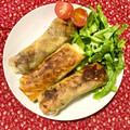 ふたごゆき's cooksnap of when they made ☆豚肉ときのこの春巻き♪.