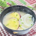 岡山県料理サークルちゃお〜's cooksnap of when they made さつまいもと玉ねぎのお味噌汁♪.
