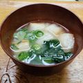 プルンバゴ's cooksnap of when they made 小松菜とお麩の味噌汁.