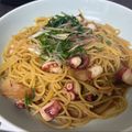 L.R's cooksnap of when they made タコと大葉のパスタ（コンソメ醤油）.