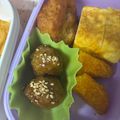 acomomo's cooksnap of when they made お弁当！レンジで簡単、甘辛(冷凍)肉団子.