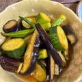 おじ☆さん's cooksnap of when they made 夏野菜の揚げ浸し♪茄子/ズッキーニ.