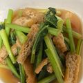 わんず's cooksnap of when they made 小松菜と油揚げの煮浸し.