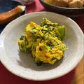 フジぽん's cooksnap of when they made かぼちゃと春菊のサラダ　.