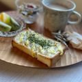 そろそろねんね's cooksnap of when they made 朝食に♡しらすマヨトースト♡.